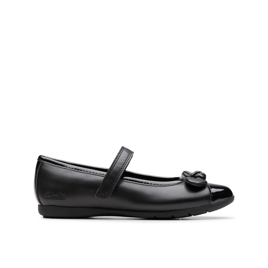 Clarks - Dance Beam K - Black - School Shoes