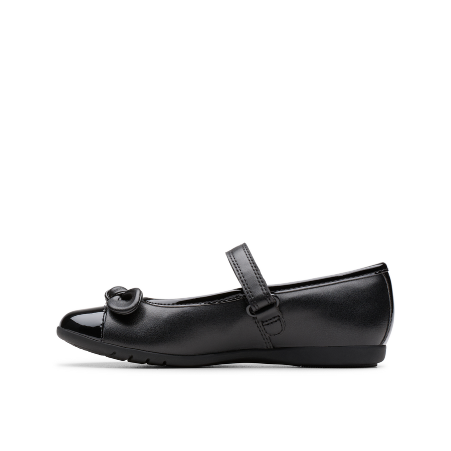 Clarks - Dance Beam K - Black - School Shoes