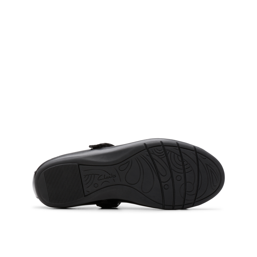 Clarks - Dance Beam K - Black - School Shoes