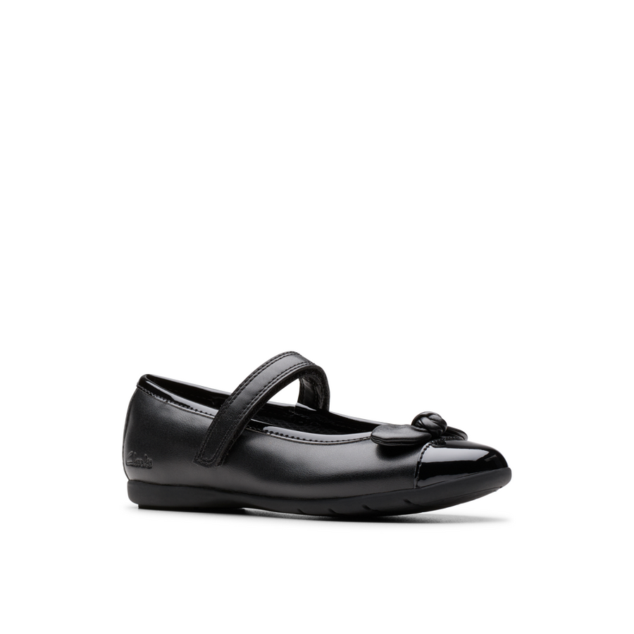 Clarks - Dance Beam K - Black - School Shoes
