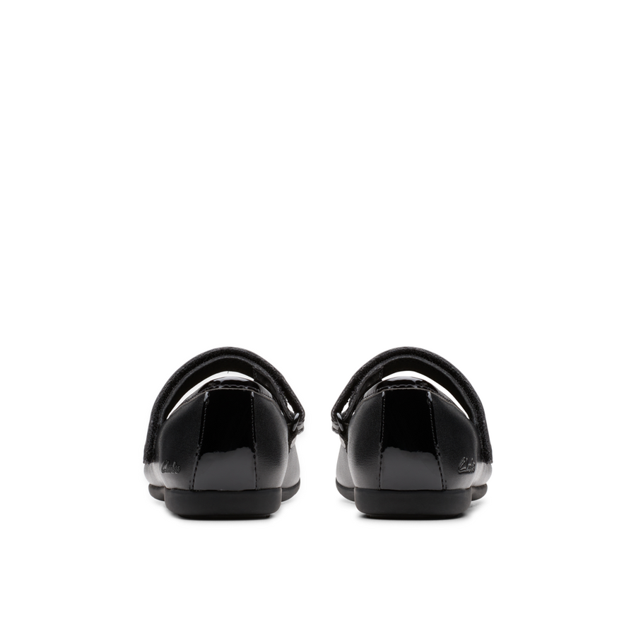 Clarks - Dance Beam K - Black - School Shoes