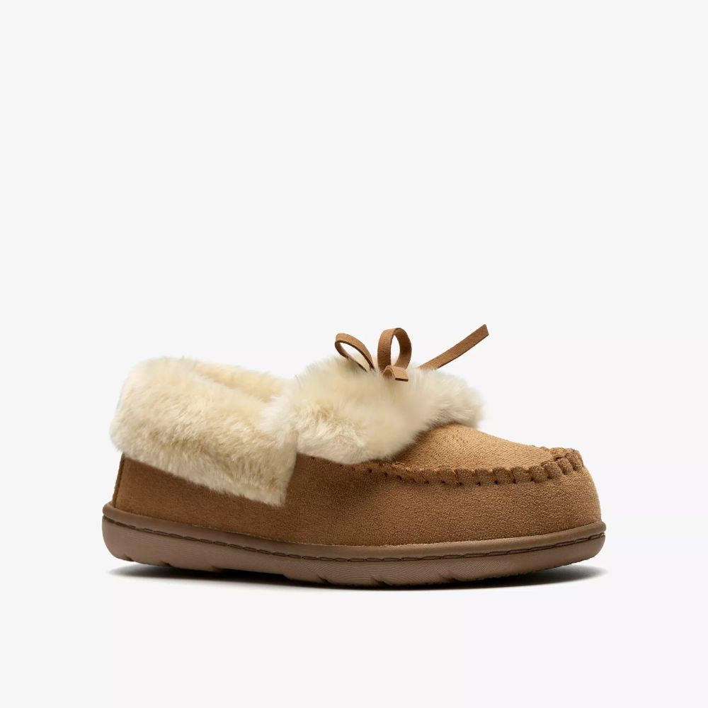 Clarks - Leno Cosy - Tan - Slippers