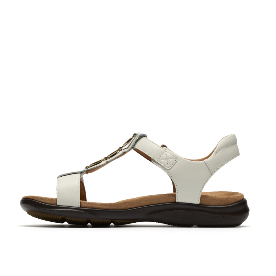 Clarks - Kitly Gem - White Leather - Sandals
