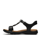 Clarks - Kitly Gem - Black Leather - Sandals