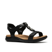 Clarks - Kitly Gem - Black Leather - Sandals