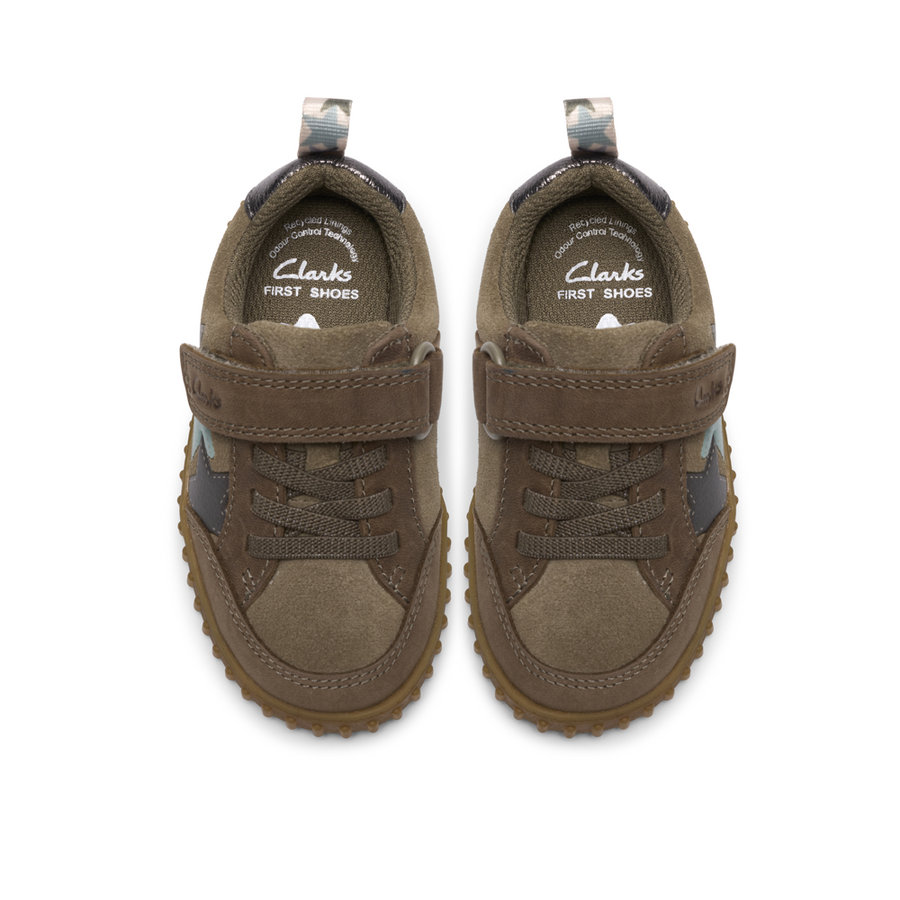 Clarks - Cove Go T - Khaki Leather - Shoes