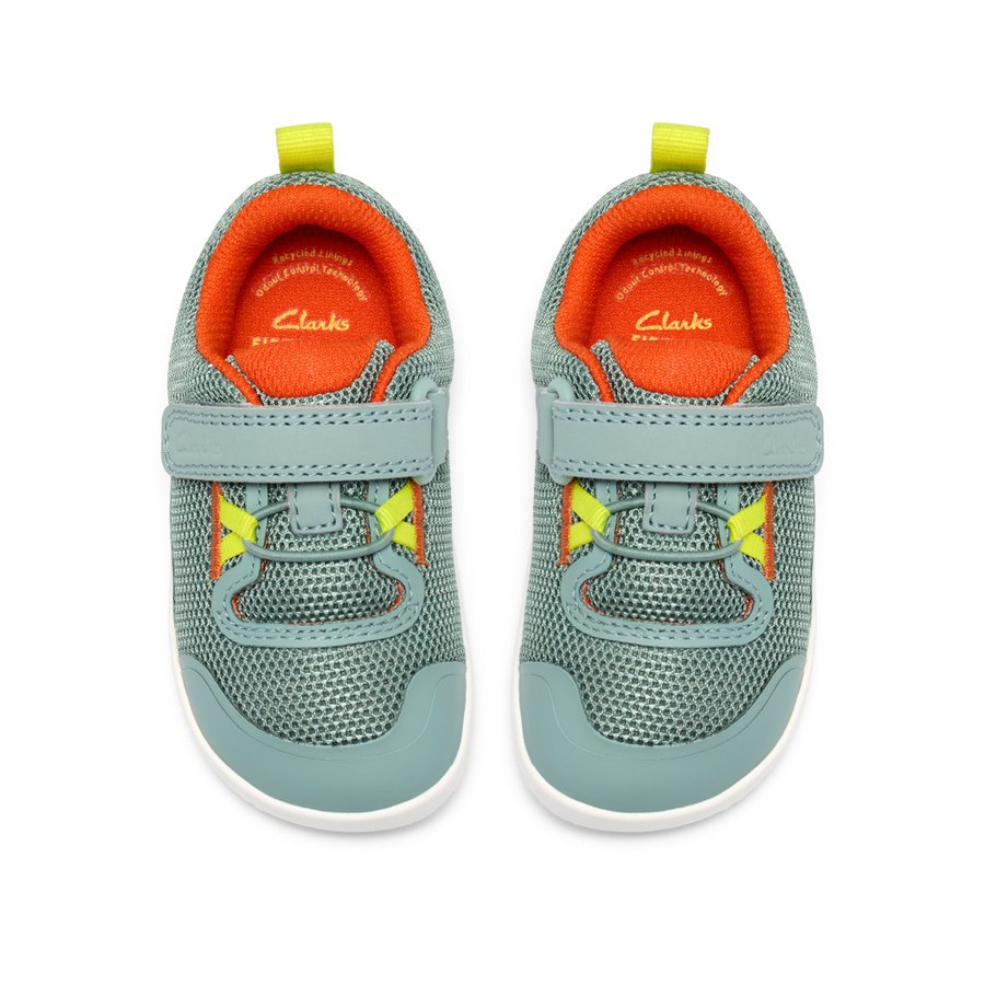 Clarks - HarbourHero T - Green Combi - Canvas Shoes