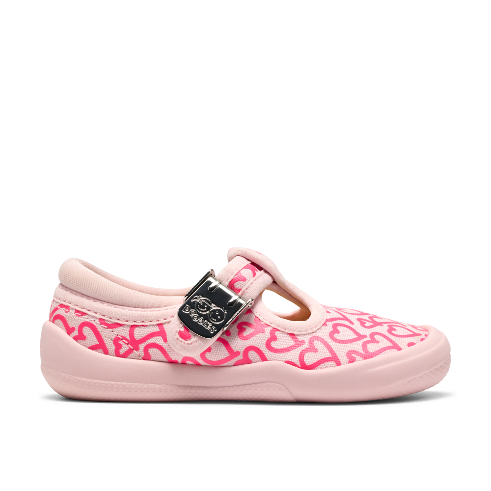 Clarks - Briley Way T. - Pink Combi - Canvas Shoes