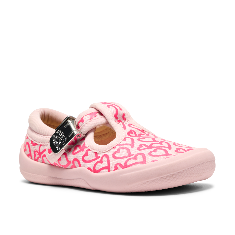 Clarks - Briley Way T. - Pink Combi - Canvas Shoes