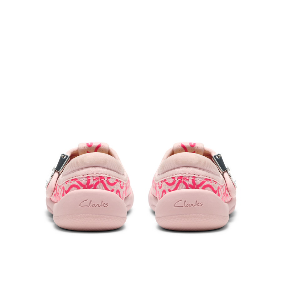 Clarks - Briley Way T. - Pink Combi - Canvas Shoes