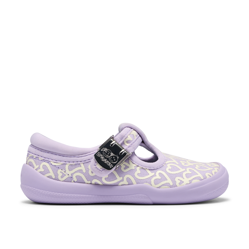 Clarks - Briley Way T. - Lilac Combi - Canvas Shoes