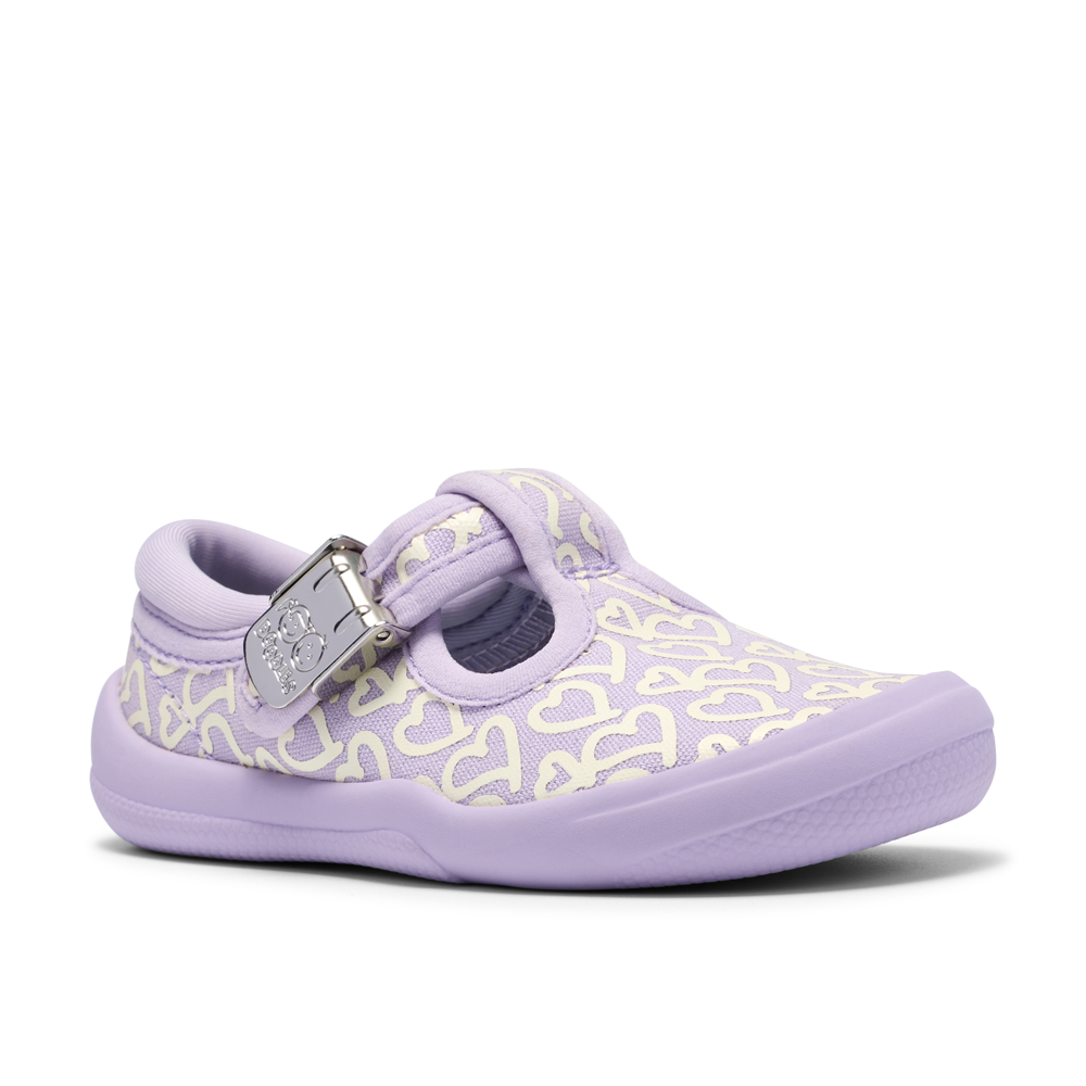 Clarks - Briley Way T. - Lilac Combi - Canvas Shoes
