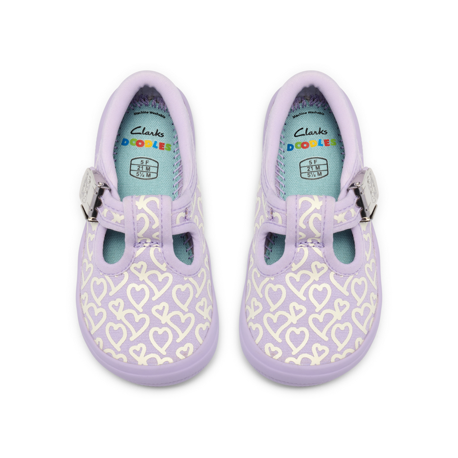 Clarks - Briley Way T. - Lilac Combi - Canvas Shoes