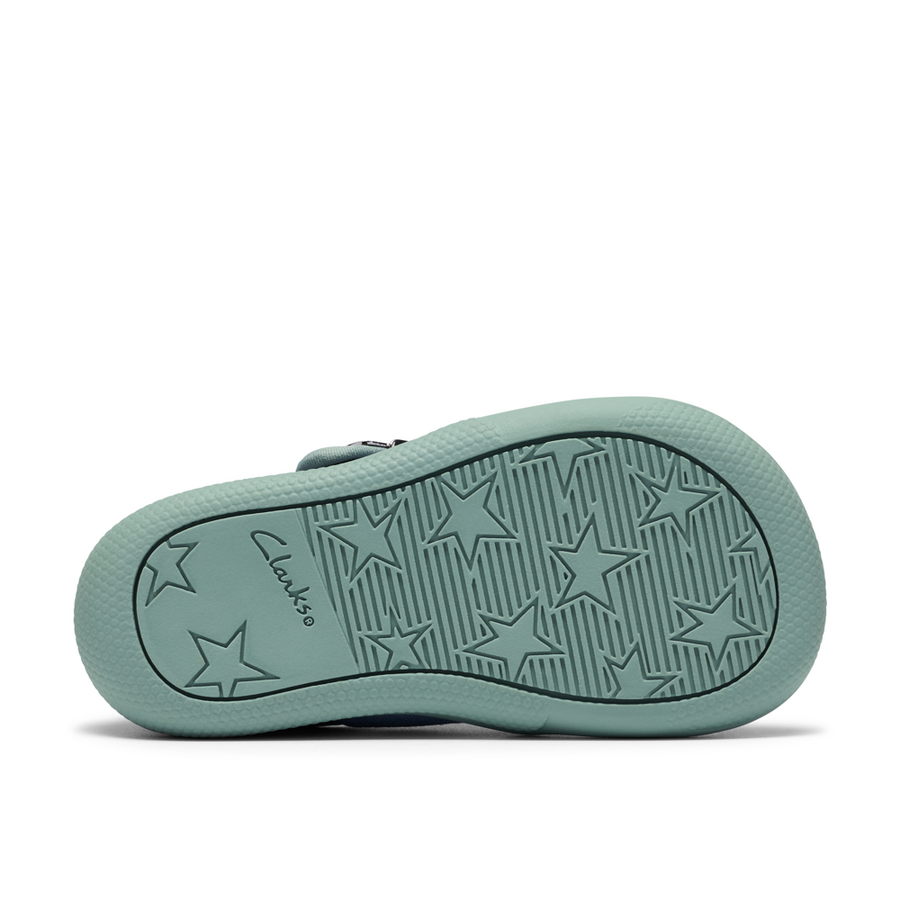 Clarks - Briley Way T - Blue Combi - Canvas Shoes