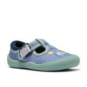 Clarks - Briley Way T - Blue Combi - Canvas Shoes