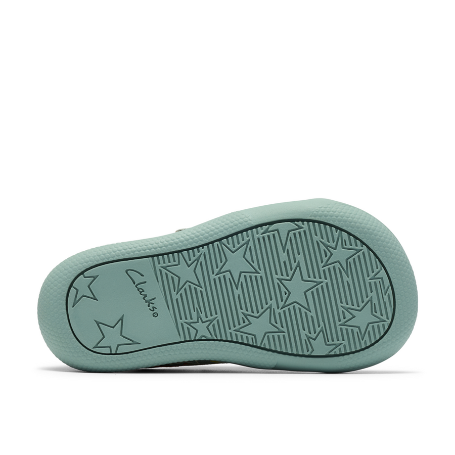 Clarks - Briley Fly T - Green Combi - Canvas Shoes