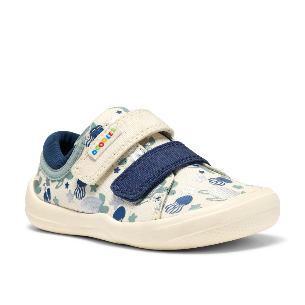 Clarks - Briley Fly T - Blue Combi - Canvas Shoes