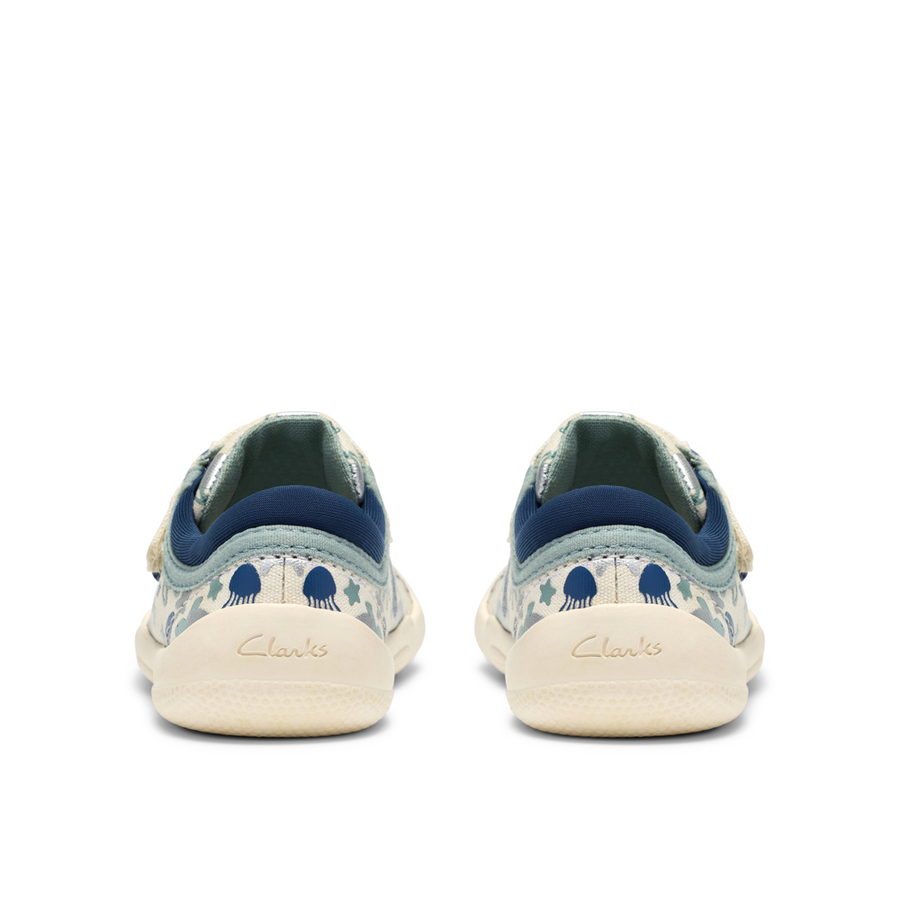 Clarks - Briley Fly T - Blue Combi - Canvas Shoes