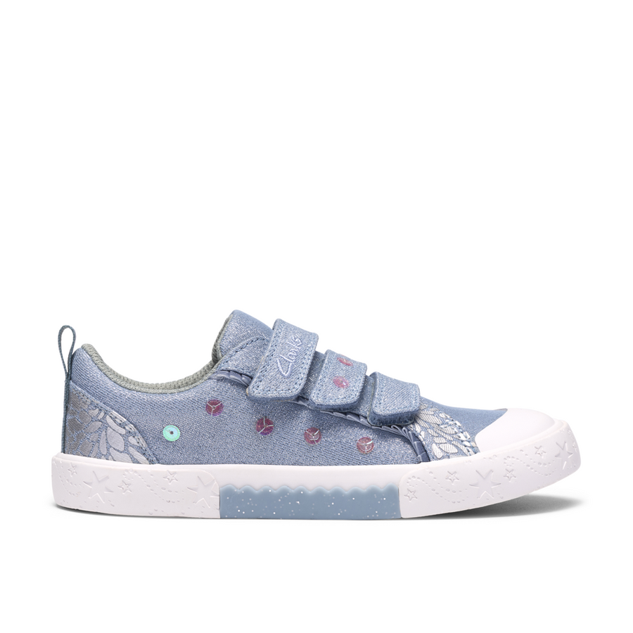 Clarks - Foxing Trim K. - Denim Canvas - Canvas Shoes