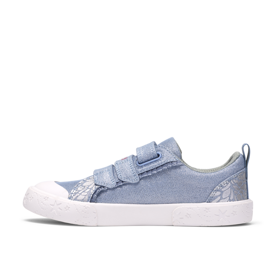 Clarks - Foxing Trim K. - Denim Canvas - Canvas Shoes