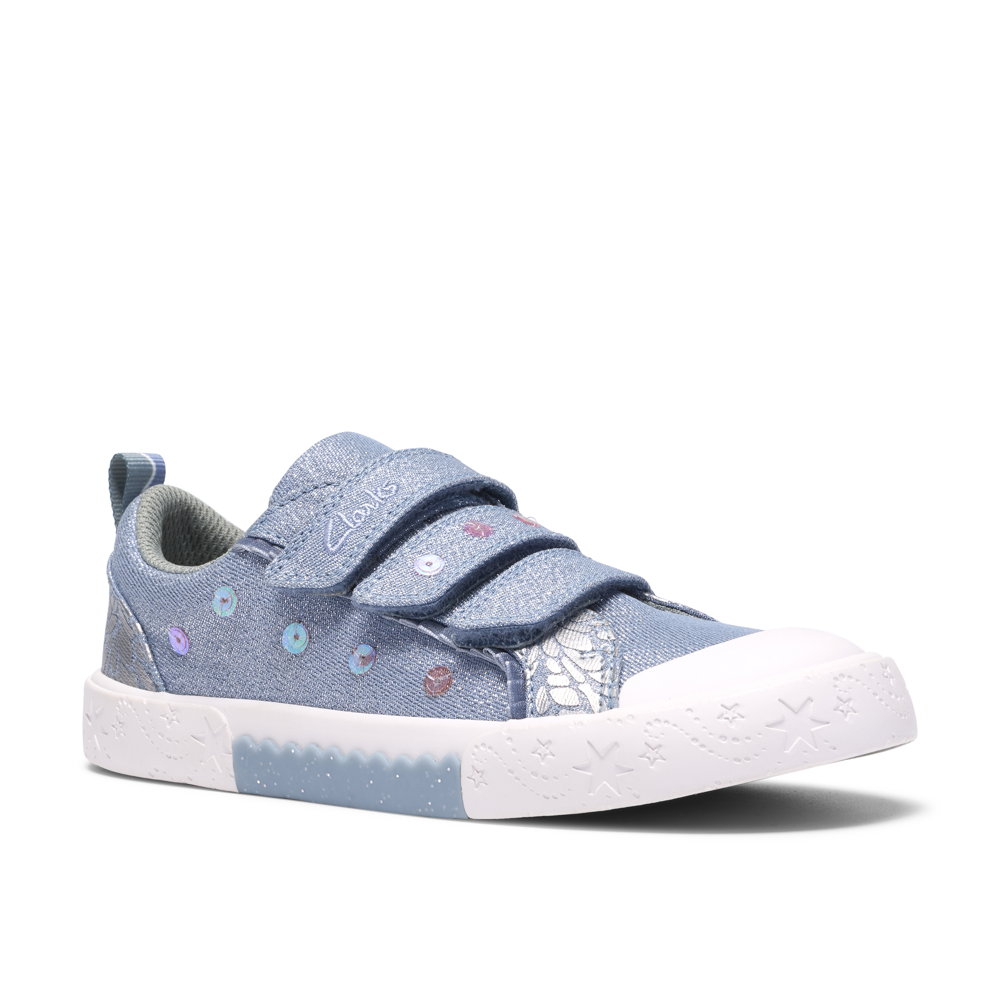 Clarks - Foxing Trim K. - Denim Canvas - Canvas Shoes