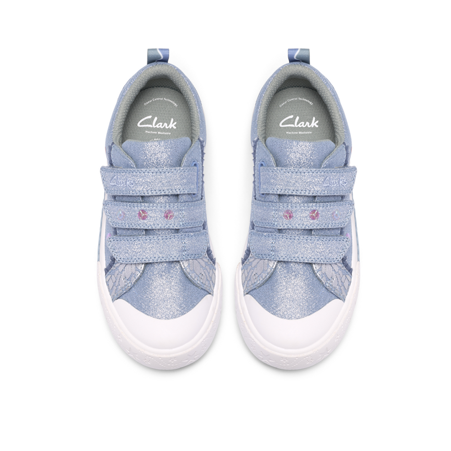 Clarks - Foxing Trim K. - Denim Canvas - Canvas Shoes