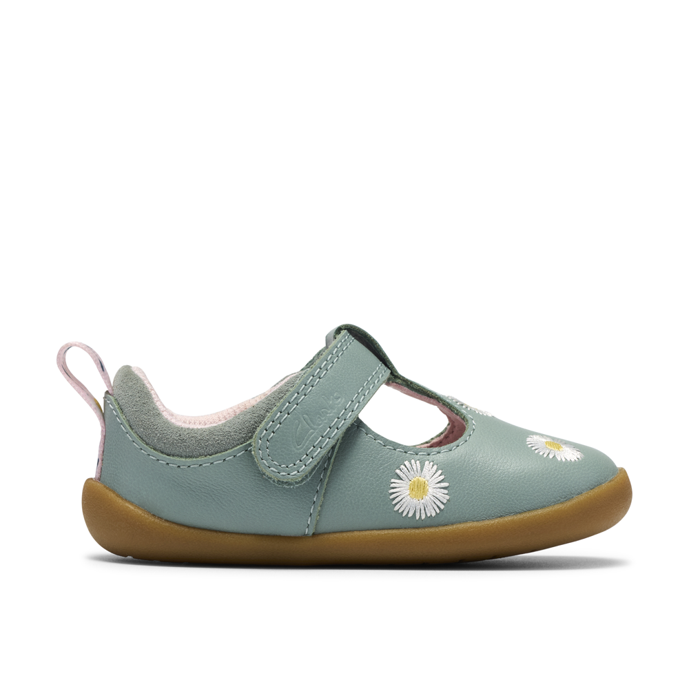 Clarks - RoamerFlora T. - Green Combi Lea - Shoes