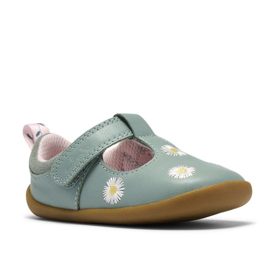 Clarks - RoamerFlora T. - Green Combi Lea - Shoes