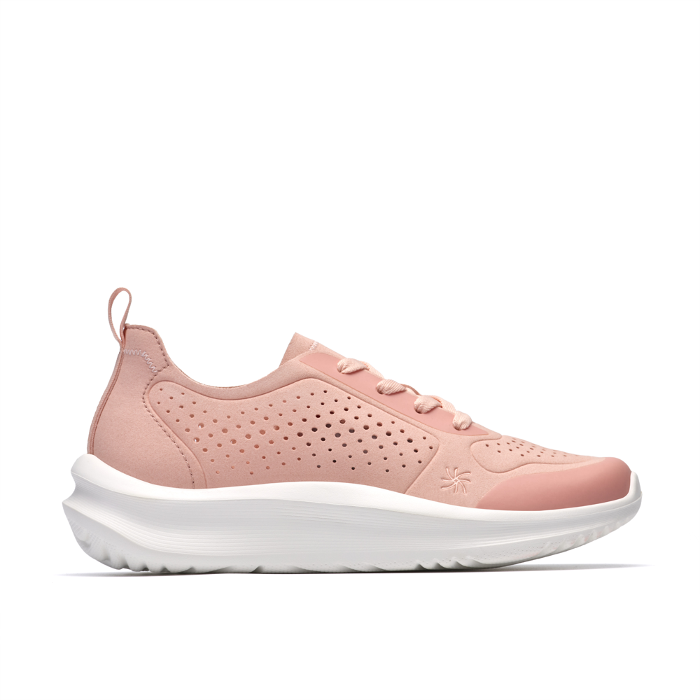 Clarks - Solevana Tie - Pale Peach - Trainers