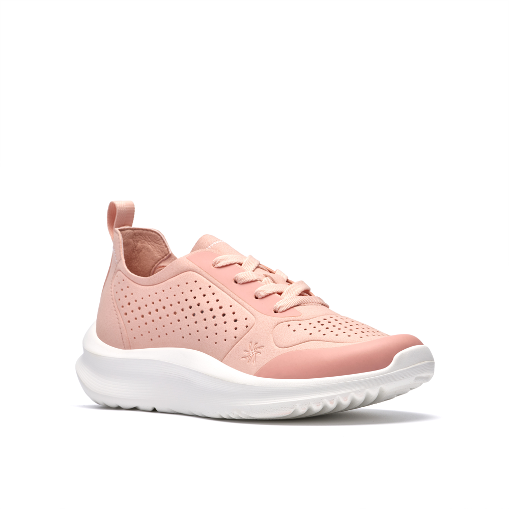 Clarks - Solevana Tie - Pale Peach - Trainers