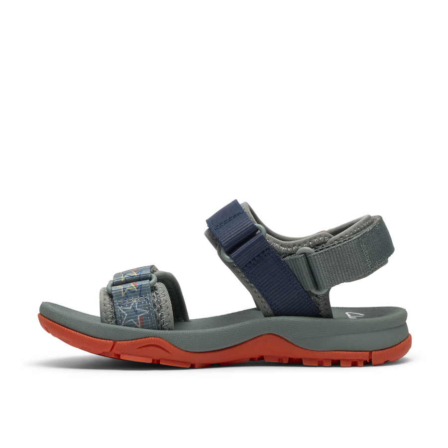 Clarks - Wharf Tide K - Green Combi - Sandals