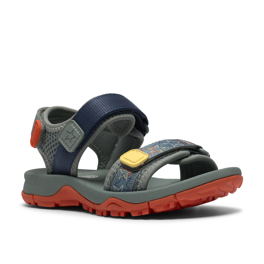 Clarks - Wharf Tide K - Green Combi - Sandals