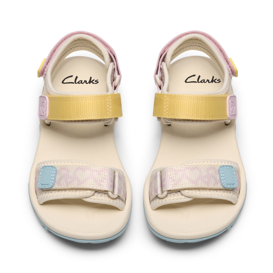 Clarks - Wharf Tide K. - White Combi - Sandals