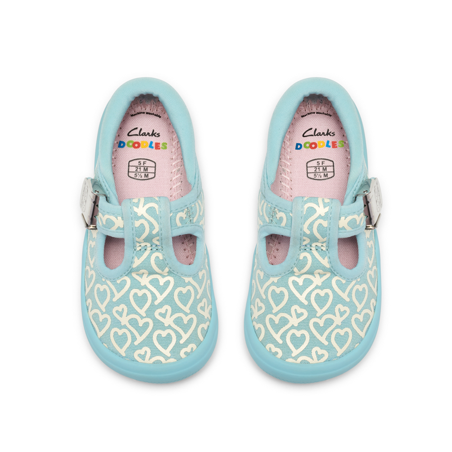 Clarks - Briley Way T. - Teal Combi - Canvas Shoes