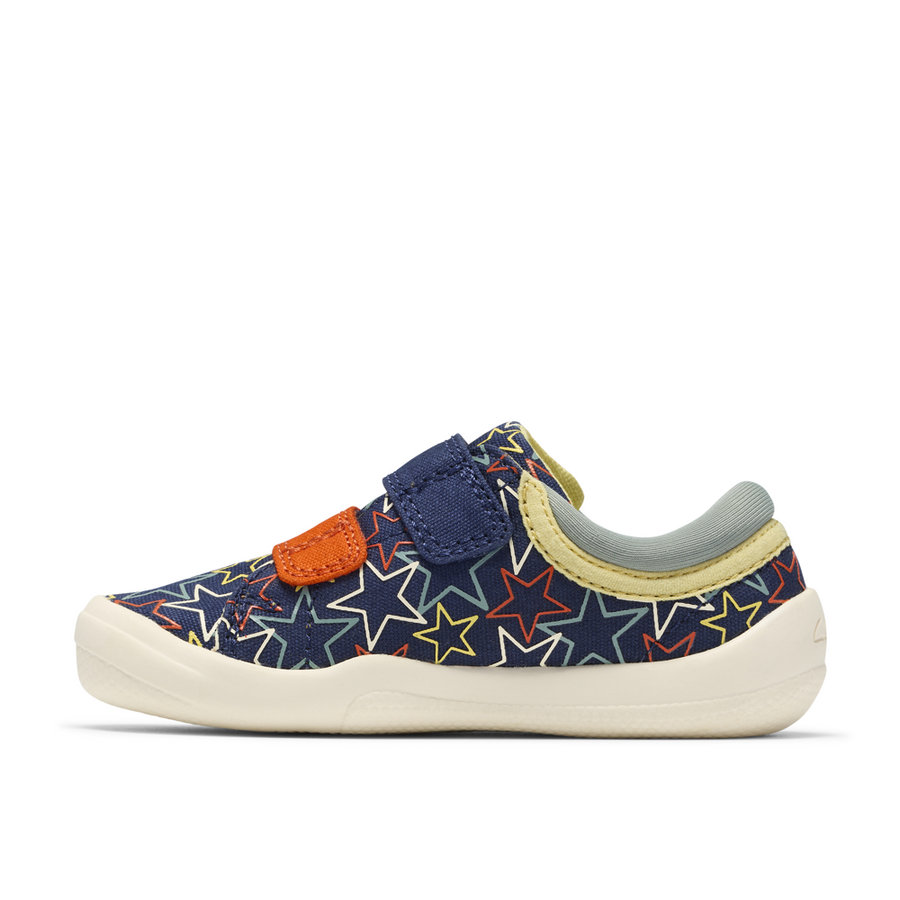 Clarks - Briley Fly T - Navy Combi - Canvas Shoes
