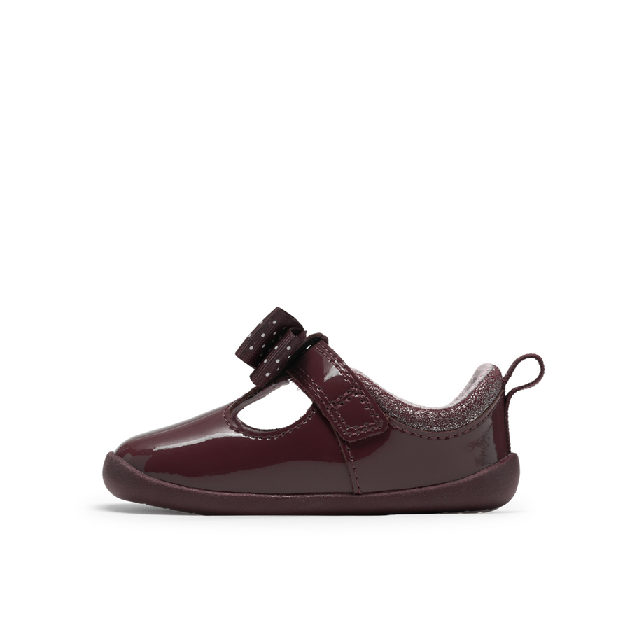 Clarks - Roamer Trim T. - Burgundy Patent - Shoes