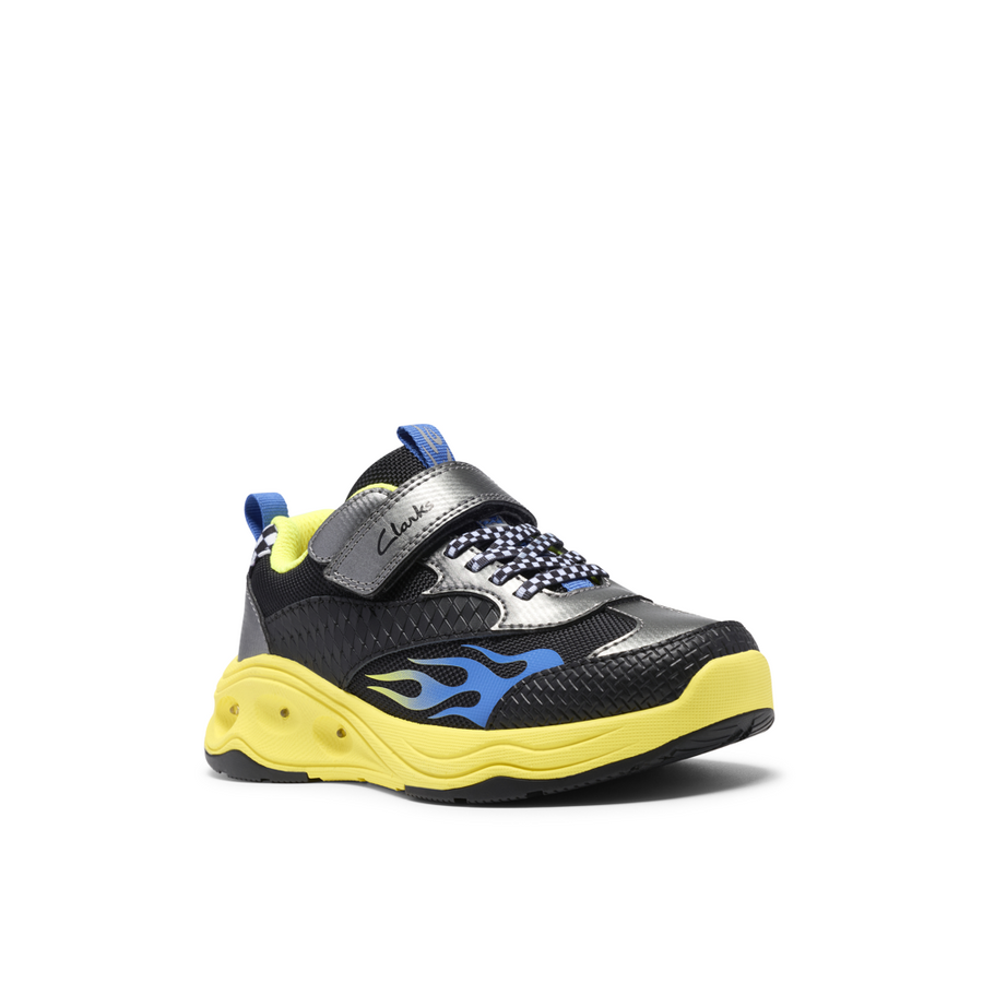 Clarks - Gleam Go K - Grey - Trainers