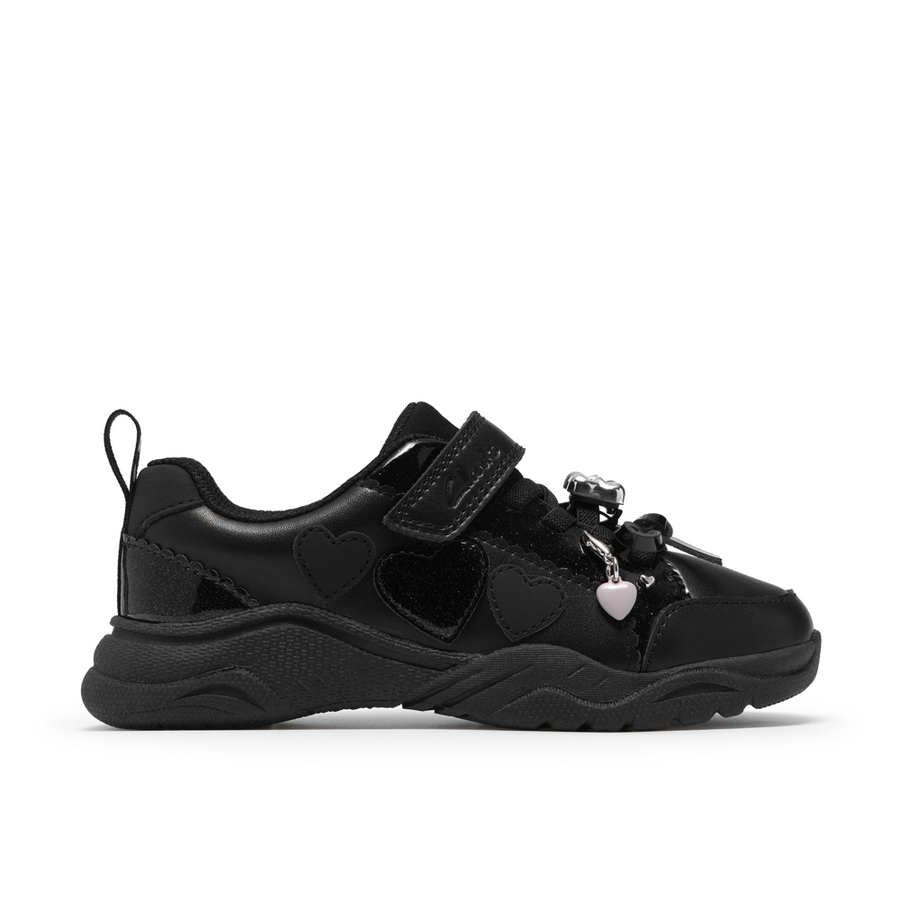 Clarks - FeatherSkip K. - Black Patent - School Shoes