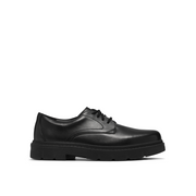 Clarks - Lorcam Walk Y - Black Leather - School Shoes
