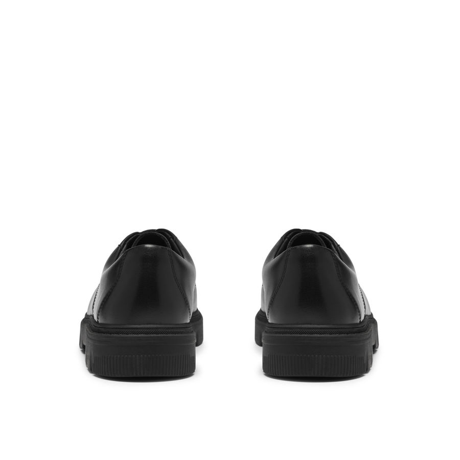 Clarks - Lorcam Walk Y - Black Leather - School Shoes