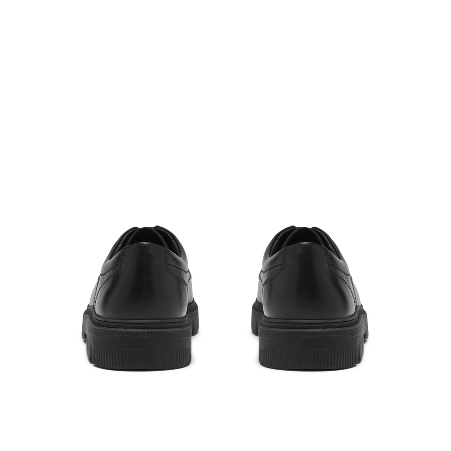 Clarks - Lorcam Lane Y - Black Leather - School Shoes