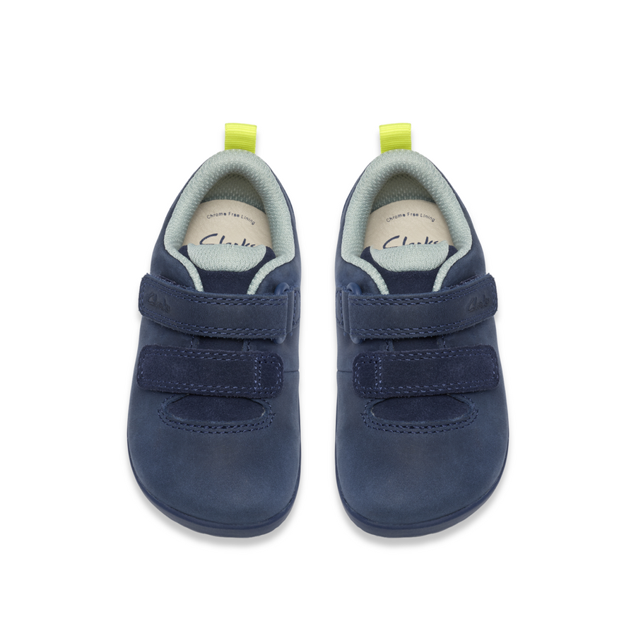 Clarks - HarbourMove T - Blue Leather - Shoes