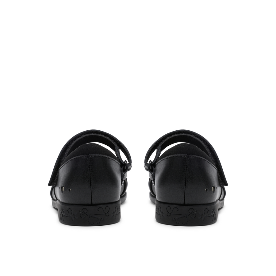 Clarks - Lock Gem K. - Black Leather - School Shoes