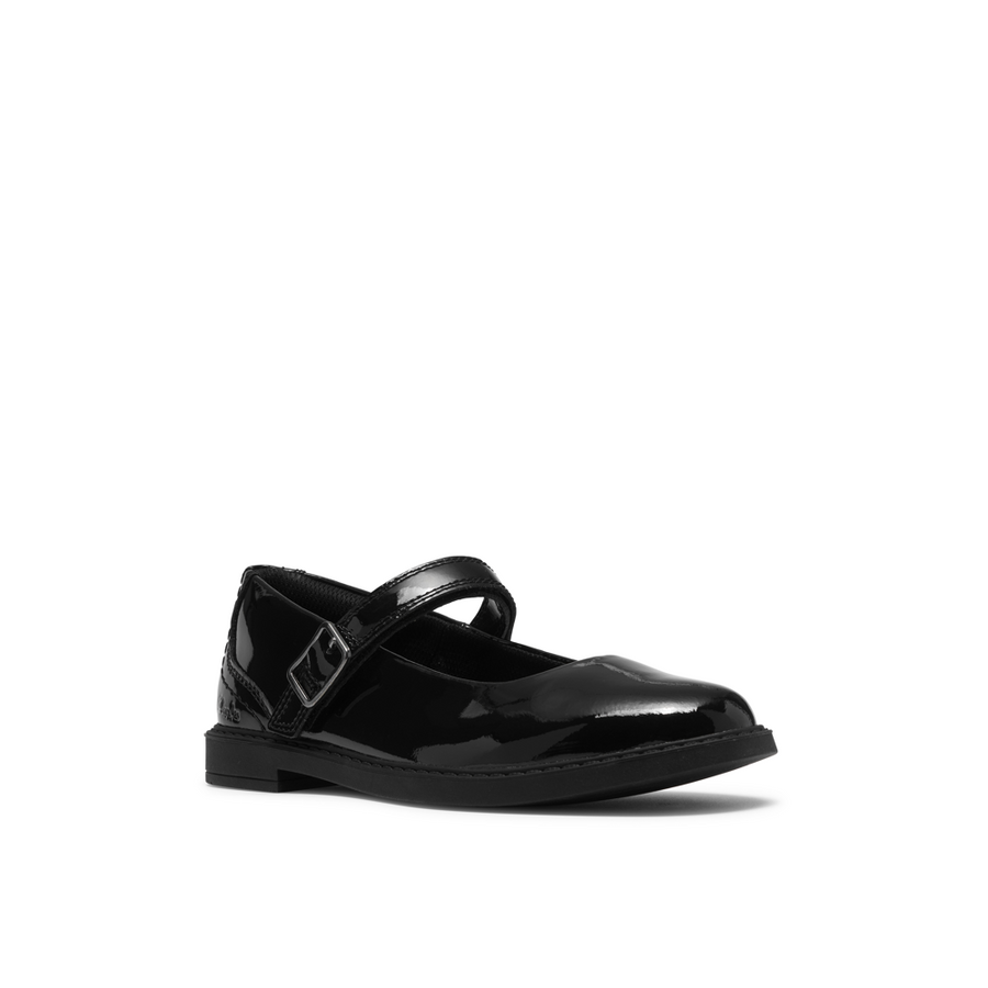 Clarks - Scala Bar O. - Black Patent - School Shoes