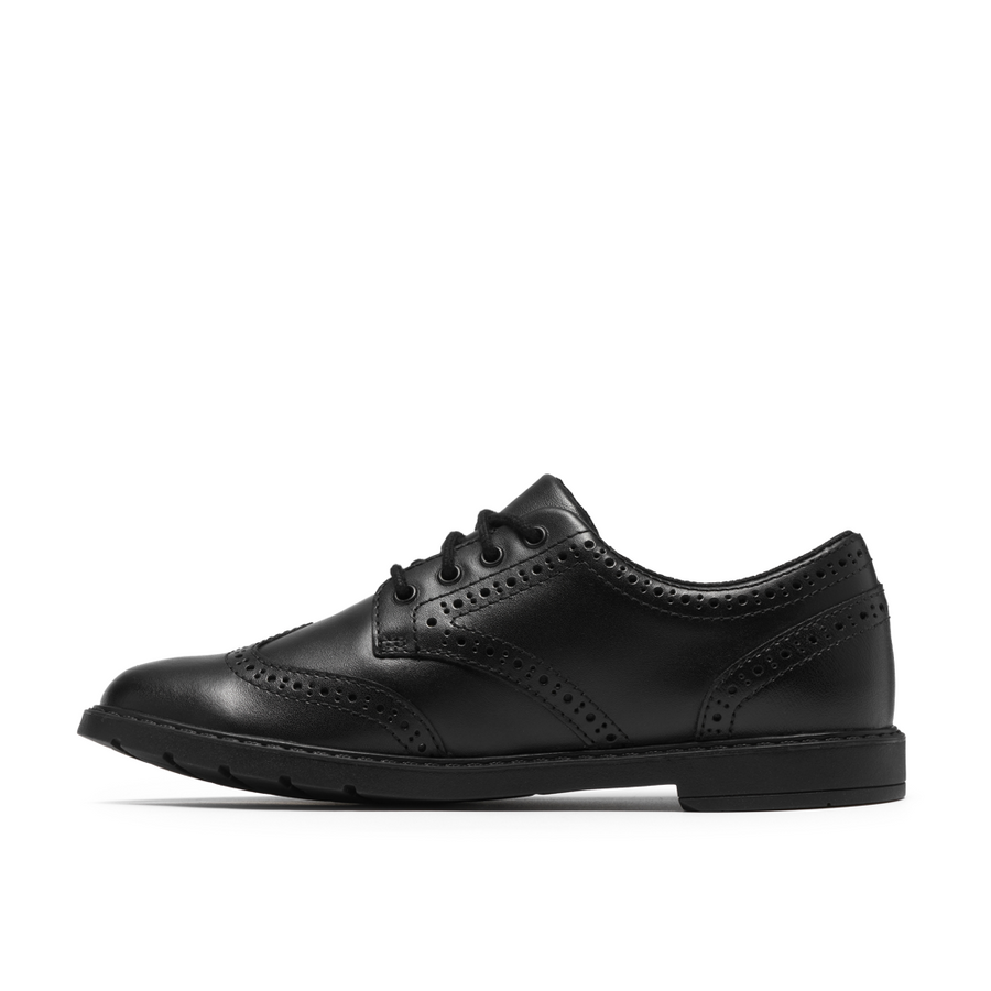 Clarks - Scala Style O. - Black Leather - School Shoes