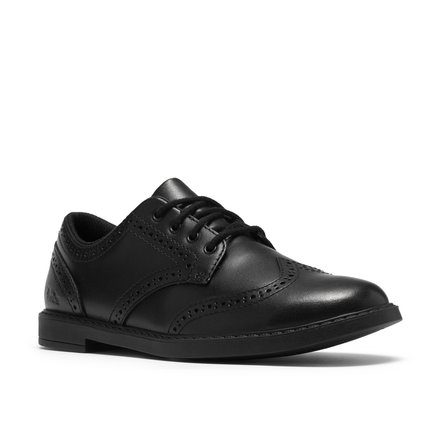 Clarks - Scala Style O. - Black Leather - School Shoes