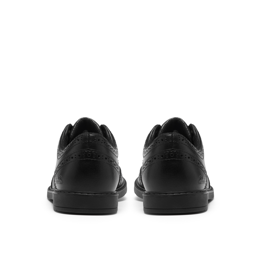Clarks - Scala Style O. - Black Leather - School Shoes