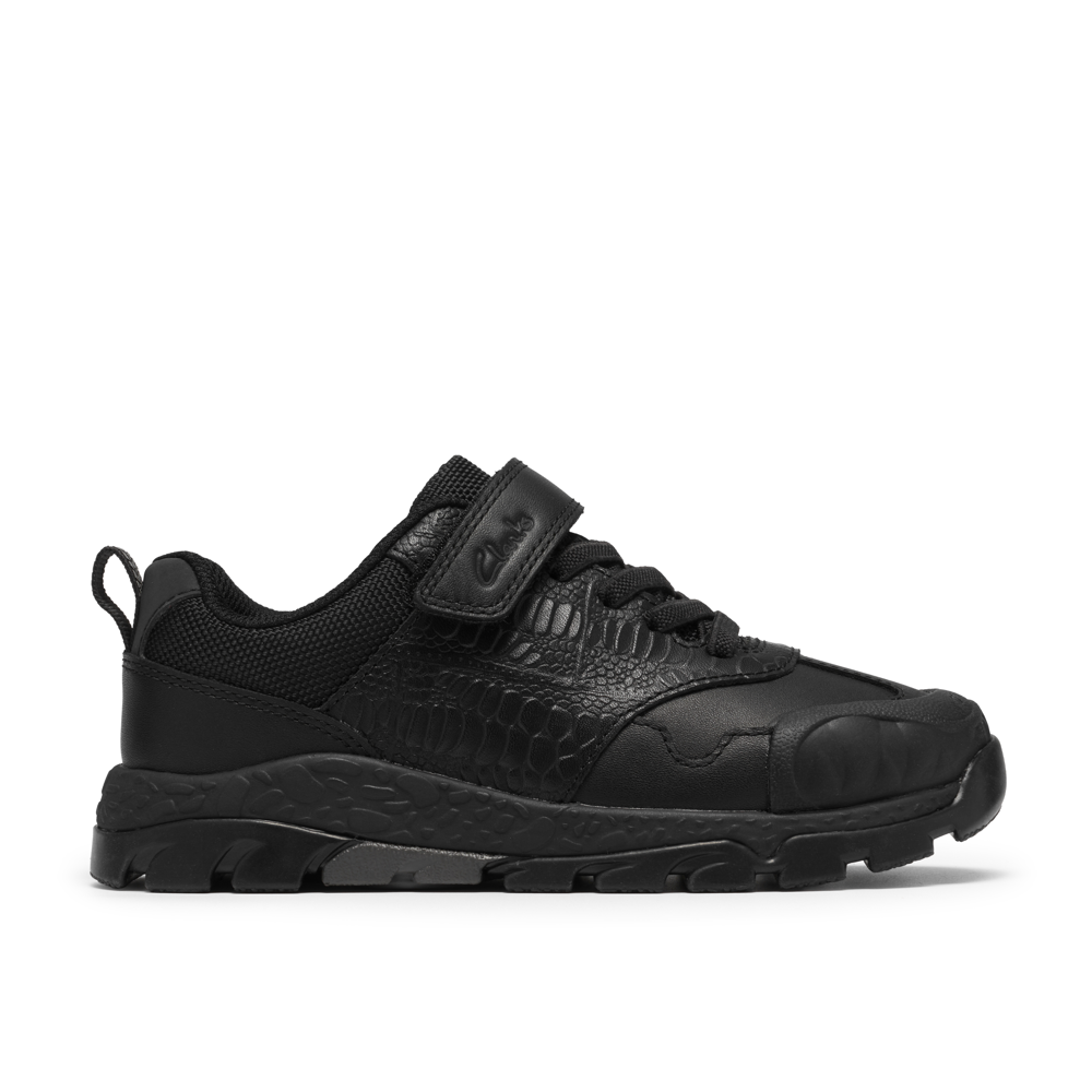 Clarks - Steggy2Soar K - Black Leather - School Shoes