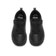 Clarks - Steggy2Soar K - Black Leather - School Shoes