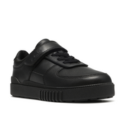 Clarks - SomersetFlex K - Black Leather - School Shoes